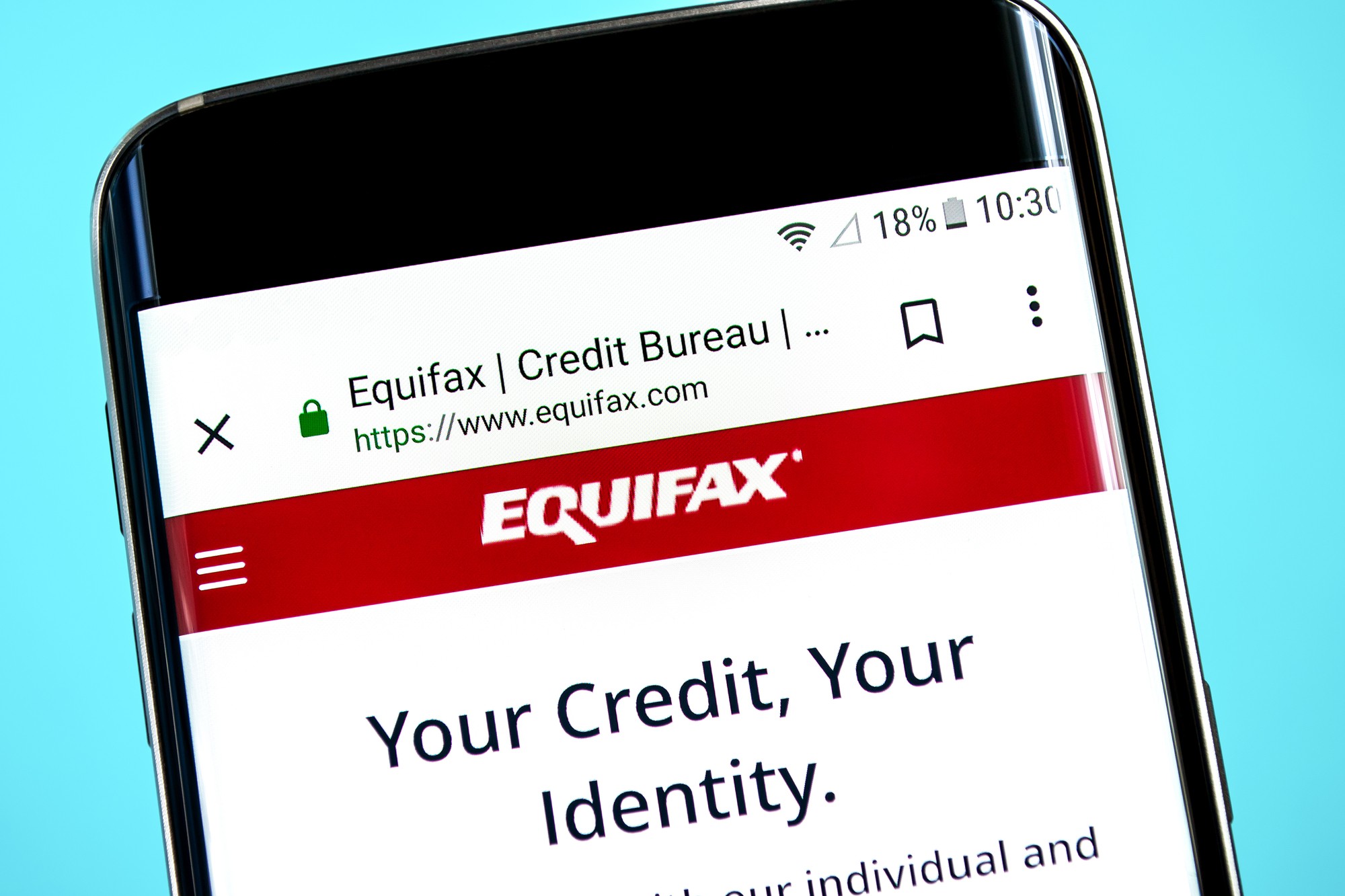 Equifax app regarding the data breach