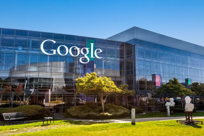 Exterior view of a Google headquarters building