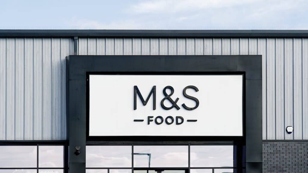 Marks & Spencer Food store in Clapham- local food branch of the major British high street retailer and brand