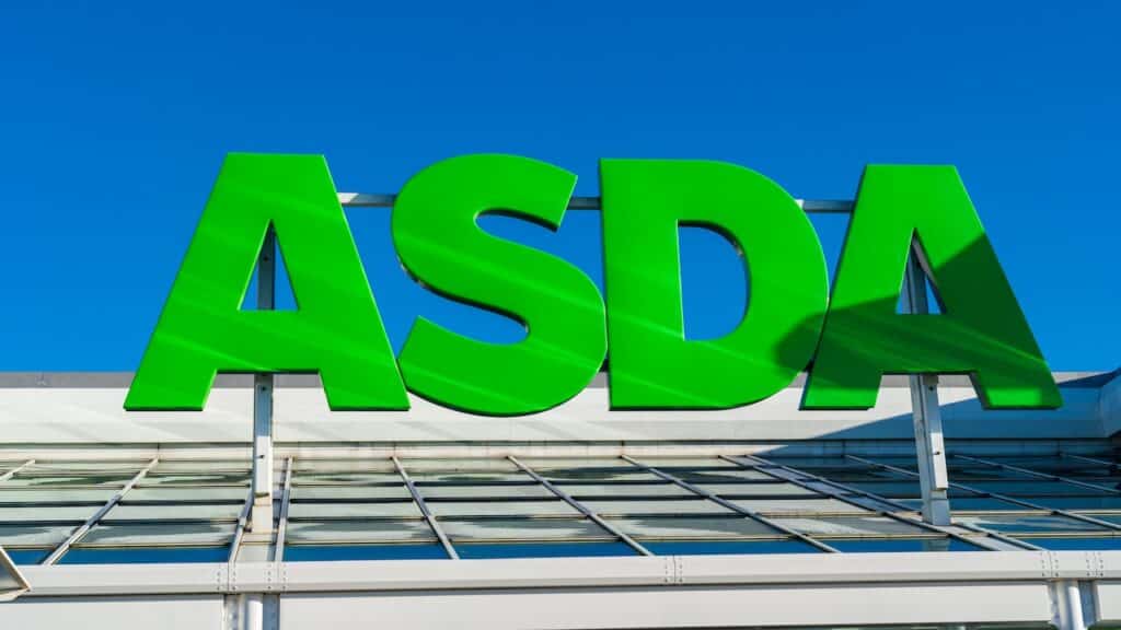 External signage of UK based supermarket, Asda