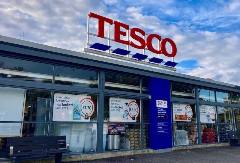 UK famous super grocery store brand ,Tesco